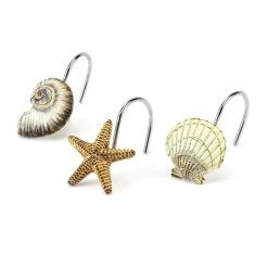 Best deal ✔️ Avanti Linens Antigua Coastal Shower Curtain Hooks (Set Of 12) 👍