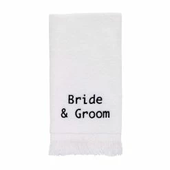 Budget ๐งจ Avanti Linens Avanti Bride & Groom Fingertip Towel โญ