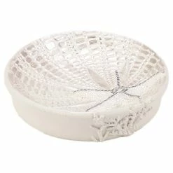 New 🤩 Avanti Linens Avanti Sequin Shells Soap Dish 👍