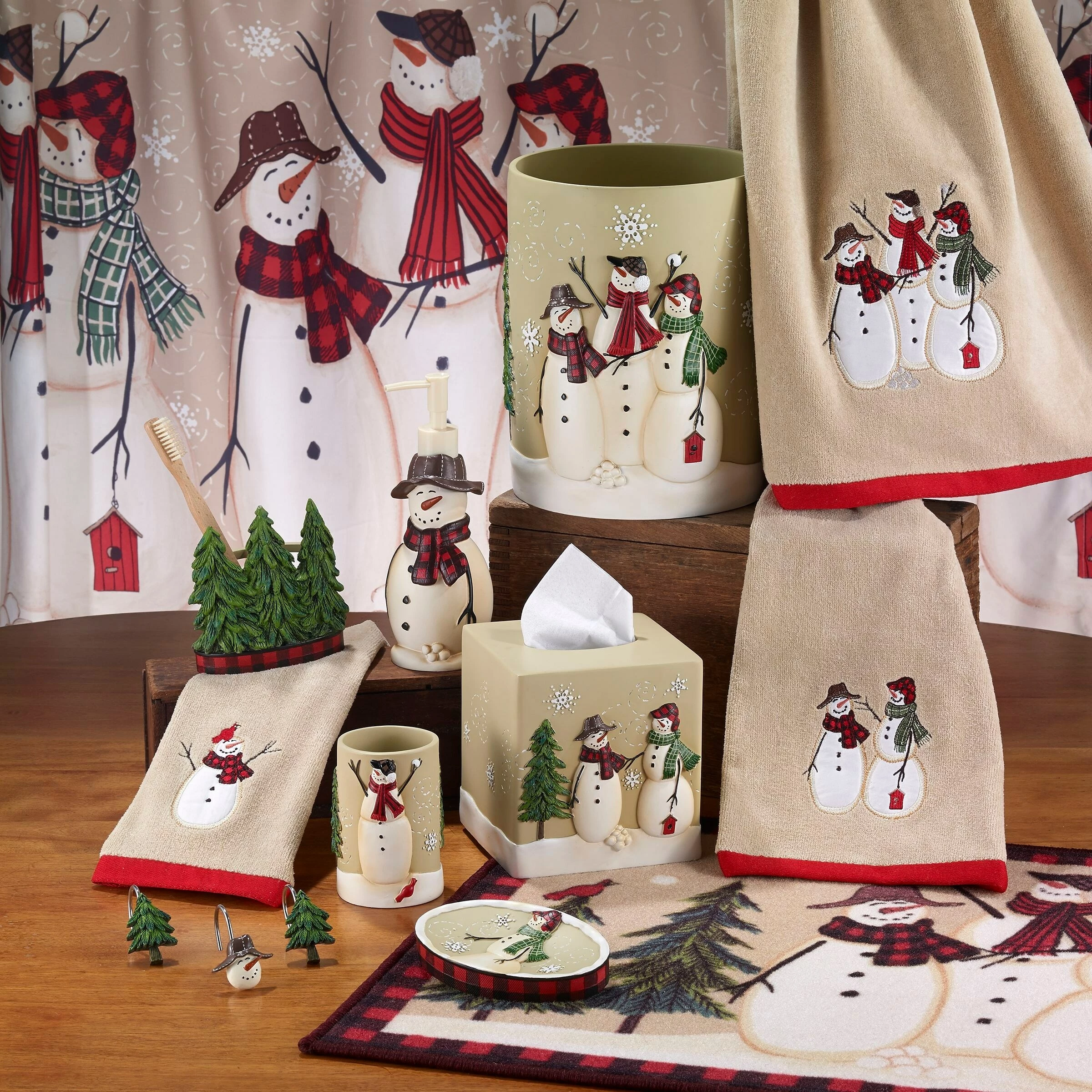 Cheapest ๐งจ Avanti Linens Avanti Snowmen Gathering Jar - Multicolor ๐ - Image 3