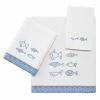 Buy 🥰 Avanti Linens Blue Fin Bay 3 Pc Bath Towel Set 🥰