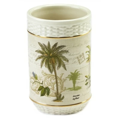 New โ Avanti Linens Colony Palm Multi-colored Ceramic Tumbler ๐