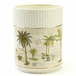 Best deal 🎉 Avanti Linens Colony Palm Multi-colored Ceramic Wastebasket ✨
