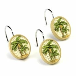 Brand new 👍 Avanti Linens Colony Resin Palm Tree Shower Hooks 😍