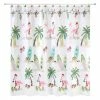 Outlet 🔥 Avanti Linens Flamingo Jingle Shower Curtain 🛒
