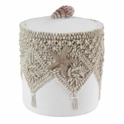 Discount ๐ Avanti Linens Macrame Shells Jar - Ivory ๐