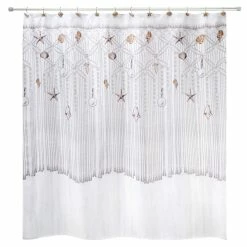 Cheapest ๐ Avanti Linens Macrame Shells Shower Curtain ๐ฅ