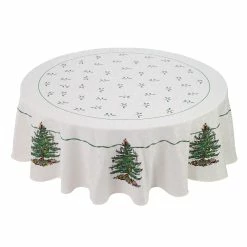 Wholesale 😀 Avanti Linens Spode Tree Green 70" Round Tablecloth ✔️