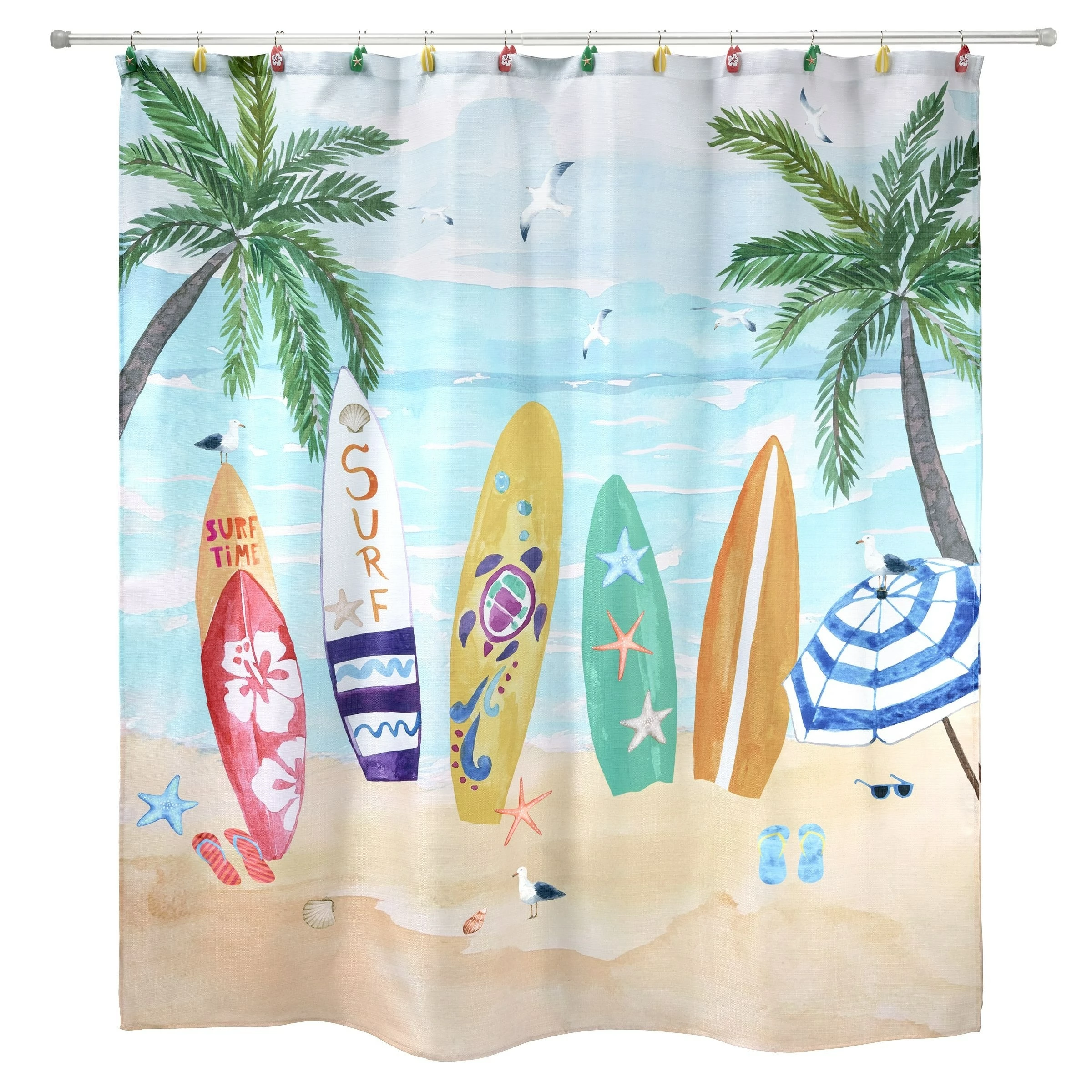 Cheapest 🎁 Avanti Linens Surf Time Shower Curtain ⭐