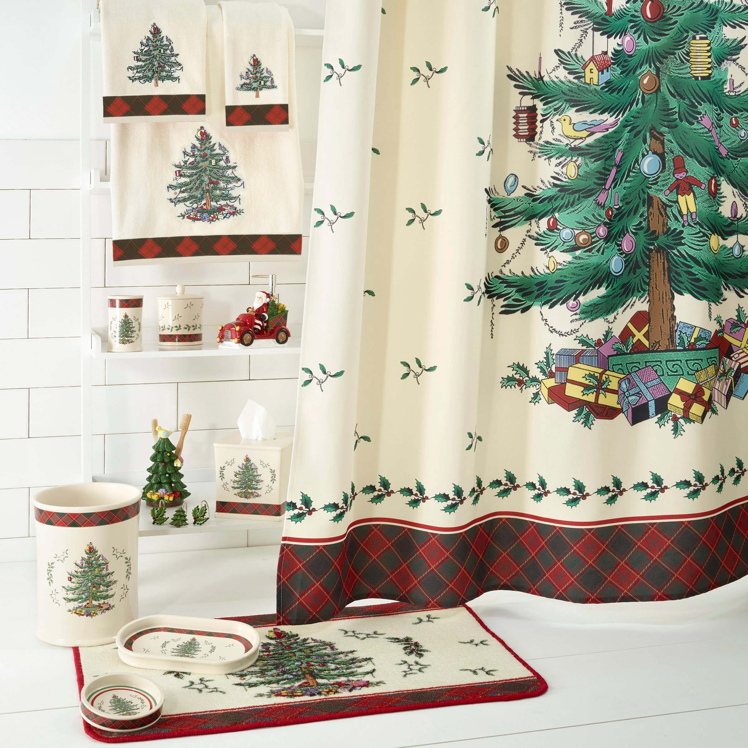 Buy ✨ Avanti Linens The Spode ❄ Christmas Tree® Tartan 60" X 144" Tablecloth ✨ - Image 2