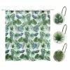Outlet 🧨 Avanti Linens Viva Palm Shower Curtain & Shower Hook Set - Green 🥰