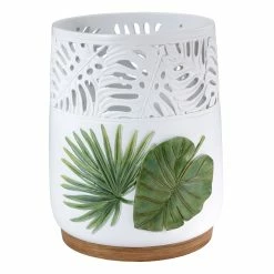 Discount 🔔 Avanti Linens Viva Palm Wastebasket - Green ⭐